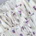 Printed Floral Waist Long Sleeve Dress NSAM109935