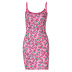 Printing U-Neck Slip Dress NSHTL110115