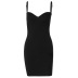 Solid Color Low Cut Slim Slip Dress NSHTL110120