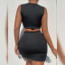 V-Neck Sleeveless Waistless Slim Dress NSXPF110134
