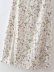 Floral Print Split Short-Sleeved Dress NSAM110433