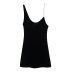 Slim Chain Velvet Sling Short Dress NSAM110441