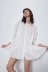 hollow embroidery long-sleeved round neck dress NSAM110517