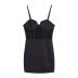 splicing corset style suspender dress NSAM110526
