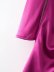 Ribbon V-Neck Pleated Waist Long-Sleeved Dress NSAM110596