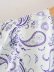 Retro Cashew Print V-Neck Short-Sleeved Waist Dress NSAM110830