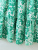 Printing Floral Sleeveless Lace-Up Halterneck Dress NSBRF110924
