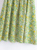 Lantern Sleeve Printed Floral Dress NSBRF110939