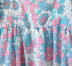 Flying Sleeves Flower Print Square Neck Dress NSBRF110946