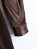 Long-Sleeved Pleated V Neck Shirt Dress NSBRF110949