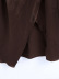 Long-Sleeved Pleated V Neck Shirt Dress NSBRF110949