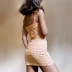 Sleeveless Plaid Print Backless Sling Dress NSXPF111069