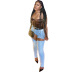 plus size mid stretch ripped jeans NSWL111425