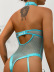 buttons gather Lace see-through Backless one-piece underwear NSSSW137518