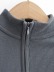 Half Turtleneck Zipper Solid Color Long Sleeve Slim Fit crop T-Shirt NSXDX137533