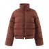 Stand-up collar zipper windproof and cold-proof cotton-padded jacket NSXDX137536