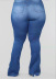 plus size loose cotton spinning high waist jeans NSGJW137546