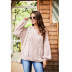 solid color round neck long-sleeved loose sweater NSHNF137554