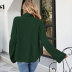 solid color loose turtleneck long sleeve pullover sweater NSWJY137632