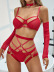 solid color Lace hollow see-through underwear set NSSSW137644