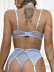 solid color lace see-through embroidery underwear set NSSSW137652