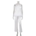 solid color ice silk ostrich feather stitching loungewear NSMSY137662