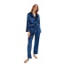 solid color velvet long-sleeved top and pants two-piece loungewear set NSMSY137668