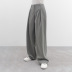 solid color loose high waist wide-leg pants NSSQS137675