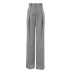 pantalones anchos de cintura alta sueltos de color sólido NSSQS137675