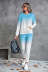 gradient color long sleeve sweatshirt and slim pants set NSLNZ137715