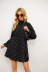 love printed long-sleeved round neck dress NSHFC137791