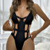 solid color backless lace hollow one-piece underwear NSSSW137908