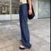 solid color loose tassel straight casual pants NSSFN137929
