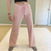 pantalones ajustados de tirantes de color liso NSAFS137953