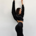 solid color Velvet Simple Long Sleeve Round Neck top Trousers Pajama Set NSMSY137958