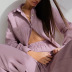 solid color loose double-layer gauze cotton loungewear NSMSY137968