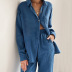 solid color loose double-layer gauze cotton loungewear NSMSY137968