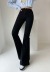 high waist slim flared solid color jeans NSXDX137325