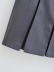 falda plisada casual de cintura alta delgada de color sólido NSXDX137331
