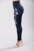 jeans slim con cintura alta y bordado de flores NSGJW137337