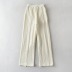Long straight slits high waist casual solid color wide-leg pants NSXDX137392