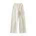 Pantalones anchos de pierna ancha casuales de color sólido de cintura alta con aberturas rectas largas NSXDX137392