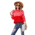 long sleeve loose turtleneck color matching sweater NSWJY137434