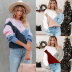 round neck warm long sleeve loose color matching sweater NSWJY137440