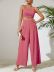 suspender high waist wide-leg solid color vest and trousers two-piece set NSHNF137454