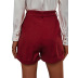 pantalones cortos sueltos de cintura alta de pierna ancha de color sólido NSHNF137460