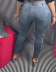 jeans ajustados elásticos casuales retro de cintura alta NSGJW137464