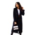 solid color double-breasted long-sleeved lapel button woolen coat NSYF138757