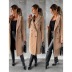 solid color simple long-sleeved double-breasted woolen coat NSYF138764