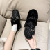 Zapatos sin cordones de algodón y terciopelo con lazo y suela blanda NSYBJ138816